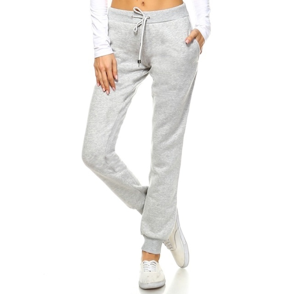 [Champion] Classic Light Gray Mesh Joggers